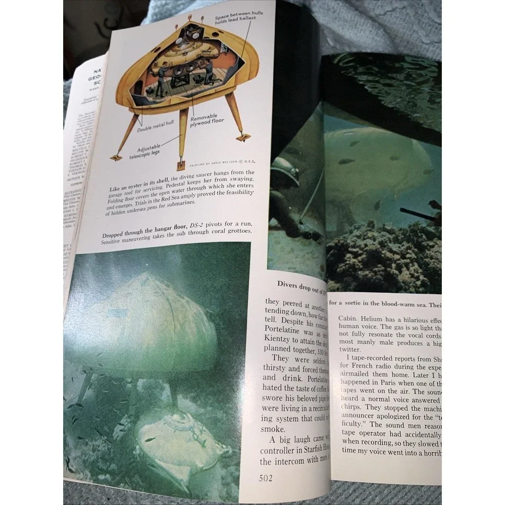 National Geographic- Vol 125 No 4 - April 1964 Jacques Cousteau (no Map)